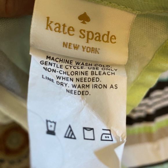 Kate Spade used Shower Curtain with Ribbons stripes- in Great condition - Picture 3 of 6